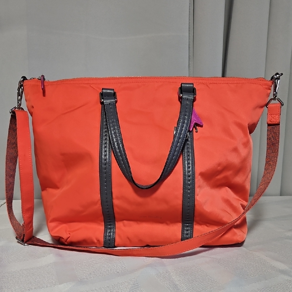 Vera Bradley Meteo Crossbody Tote Orange/coral